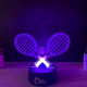 Lampa 3D cu Design Tenis – Double Racket