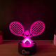 Lampa 3D cu Design Tenis – Double Racket