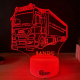 Lampa 3D Personalizata – Camion MAN cu Nume si Citat v3.0