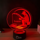 Lampa 3D cu Nume Personalizat – Pescarul Relaxat
