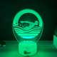 Lampa 3D cu Nume Personalizat – Inotatorul