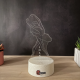 Lampa 3D cu Personalizare Nume – Balerina Eleganta