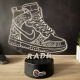 Lampa 3D Personalizata - Sneakers Nike