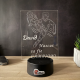 Lampa 3D Fotbalist - Personalizata cu Numele