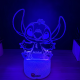 Lampa 3D Personalizata cu Nume – Stitch Baiat