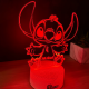 Lampa 3D Personalizata cu Nume – Stitch Baiat