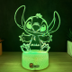 Lampa 3D Personalizata cu Nume – Stitch Baiat
