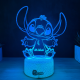 Lampa 3D Personalizata cu Nume – Stitch Baiat