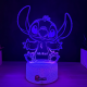 Lampa 3D Personalizata cu Nume – Stitch Baiat
