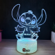Lampa 3D Personalizata cu Nume – Stitch Baiat