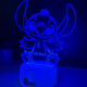 Lampa 3D Personalizata cu Nume – Stitch Baiat
