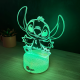 Lampa 3D Personalizata cu Nume – Stitch Baiat