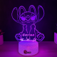 Lampa 3D Personalizata cu Nume – Stitch Fata