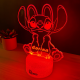 Lampa 3D Personalizata cu Nume – Stitch Fata