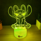 Lampa 3D Personalizata cu Nume – Stitch Fata