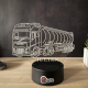 Lampa 3D Personalizata – Camion Cisternă Volvo cu Nume