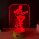 Lampa 3D Personalizata – Chitarist cu Nume