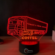 Lampa 3D Personalizata – Camion Mercedes cu Nume si Mesaj