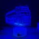 Lampa 3D Personalizata – Camion Cisternă cu Nume