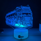 Lampa 3D Personalizata – Camion Cisternă cu Nume
