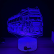 Lampa 3D Personalizata – Camion Cisternă cu Nume