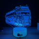 Lampa 3D Personalizata – Camion Cisternă cu Nume
