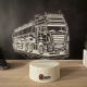 Lampa 3D Personalizata – Camion Cisternă cu Nume