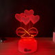 Lampa 3D Personalizata – Cuplu Infinit si Inimi