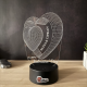 Lampa 3D Personalizata – Inimi 3D Happy Valentines Day