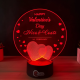 Lampa 3D Personalizata – Valentines Day - Hearts of Love