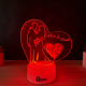 Lampa 3D Personalizata – Mr & Mrs