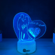 Lampa 3D Personalizata – Mr & Mrs