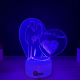 Lampa 3D Personalizata – Mr & Mrs