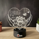 Lampa 3D Personalizata – Cu drag...