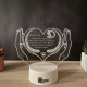 Lampa 3D Personalizata – Inima Protectoare v2