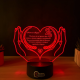 Lampa 3D Personalizata – Inima Protectoare v3