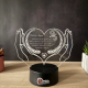 Lampa 3D Personalizata – Inima Protectoare v3