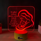 Lampa 3D Personalizata – La multi ani, mama!