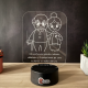 Lampa 3D Personalizata – Pentru Bunici
