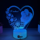 Lampa 3D Personalizata cu Poza – Te iubesc!