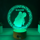 Lampa 3D Personalizata cu Poza – Mama si Copilul
