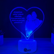 Lampa 3D Personalizata cu Poza – Prietene pentru totdeauna