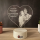 Lampa 3D Personalizata cu Poza – Prietene pentru totdeauna