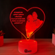 Lampa 3D Personalizata cu Poza – Prietene pentru totdeauna