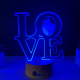 Lampa 3D Personalizata cu Poza – LOVE
