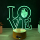 Lampa 3D Personalizata cu Poza – LOVE