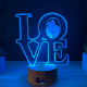 Lampa 3D Personalizata cu Poza – LOVE