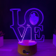 Lampa 3D Personalizata cu Poza – LOVE