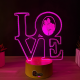 Lampa 3D Personalizata cu Poza – LOVE