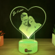Lampa 3D Personalizata cu Poza – Je taime